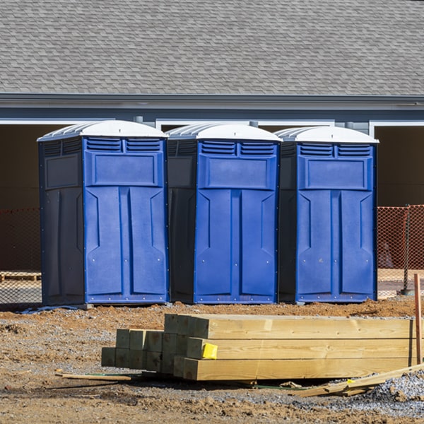 how can i report damages or issues with the porta potties during my rental period in Cleveland